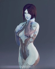 Cortana – Halo-25 cm Figure/Statue,3d printed,Painted,handmade