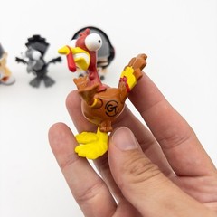 Lot Of 4 Duddy FGTEEV 1 The Big Fig Bonkers Toy Figures Black Gurkey Turkey
