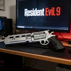 Resident Evil 9 Requiem 2026-Leon s Revolver Requiem 1:1 FREE SHIPPING!!