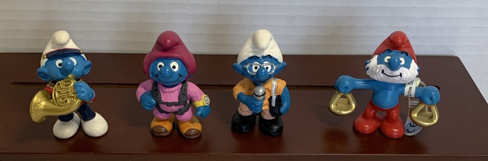 Schleich Peyo Germany 2000-2009 Smurfs Lot Of 4