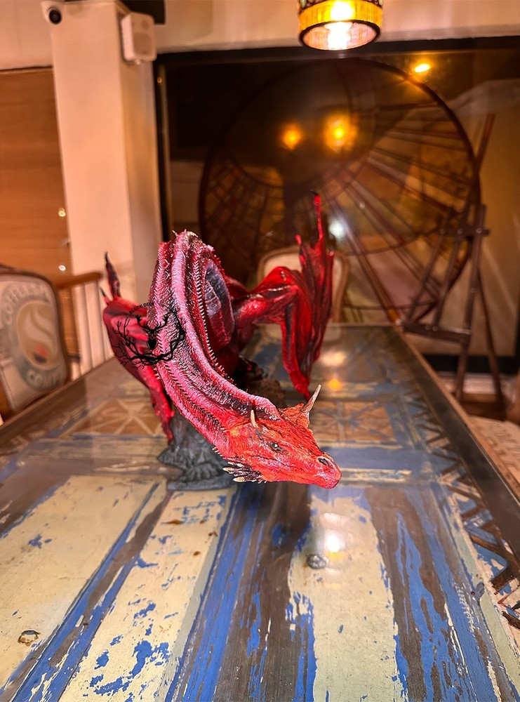 Caraxes Blood Worm Dragon Figure | Hand Painte