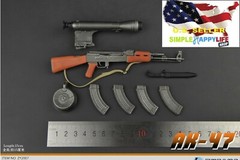 1/6 AK 47 Assault Rifle Soldier Weapon for 12″ figure worldbox phicen ❶USA❶