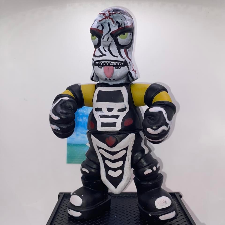 RARE HOMER AS PENTA WWE LUCHA AAA 7″ FIGURE MEXICO DESIGNER ART TOY MARTIN LOPEZ
