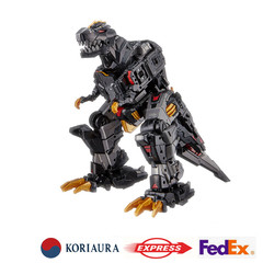 Miniforce Dino Emperor EX and Rex Kaiser Black Edition Transformer Robot 2Set