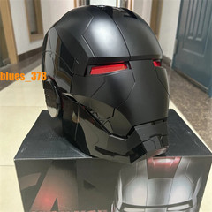 US STOCK Autoking Iron Man Full Black MK5 Helmet Electronic Voice Activated Mask