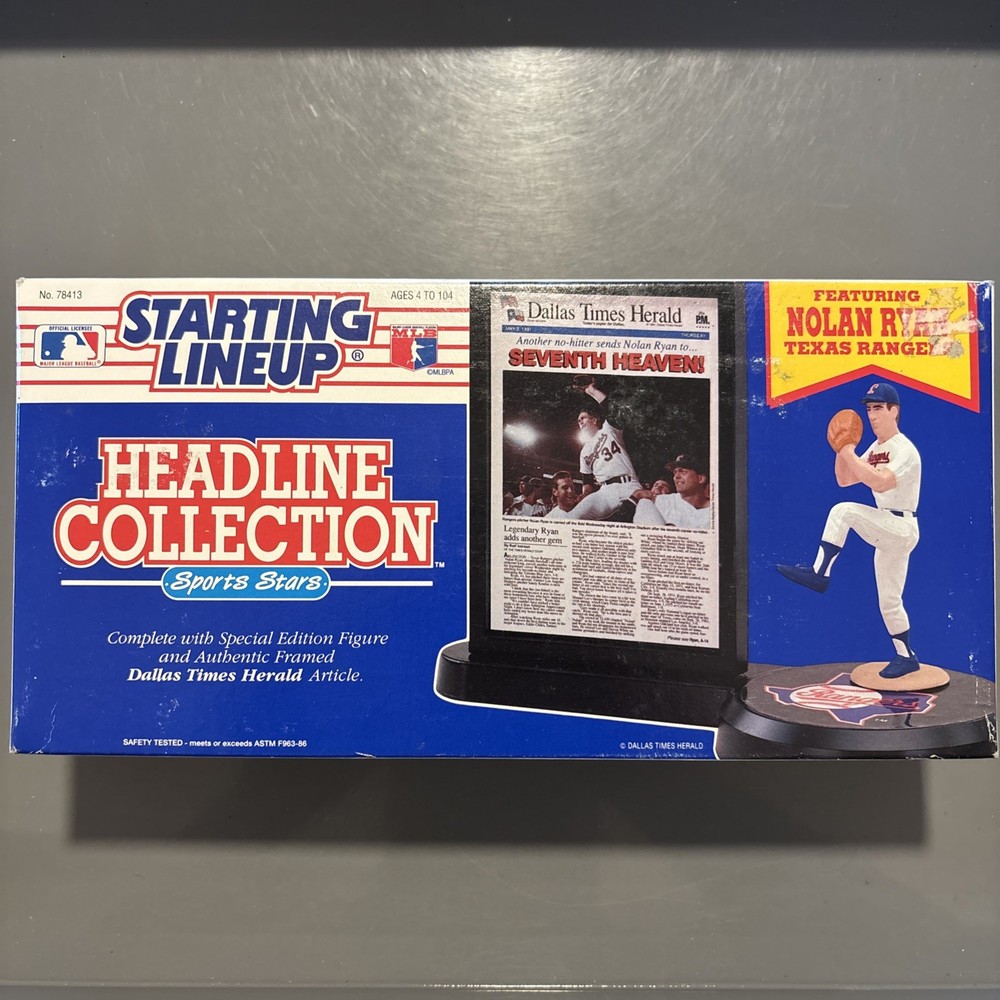 VTG 1992 Kenner Starting Lineup Headline Collection – Nolan Ryan Seventh Heaven