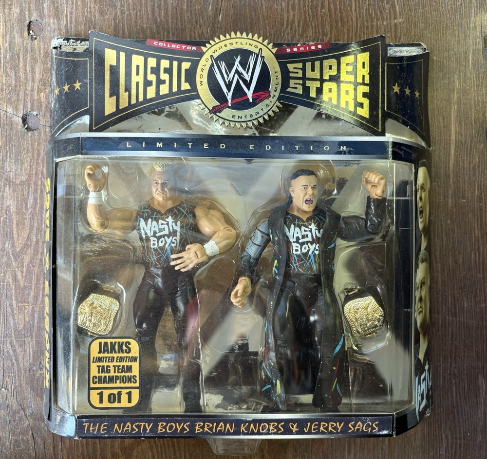 WWE WWF Classic Superstars Nasty Boys 1/1 Custom 2 Pack Knobs & Sags