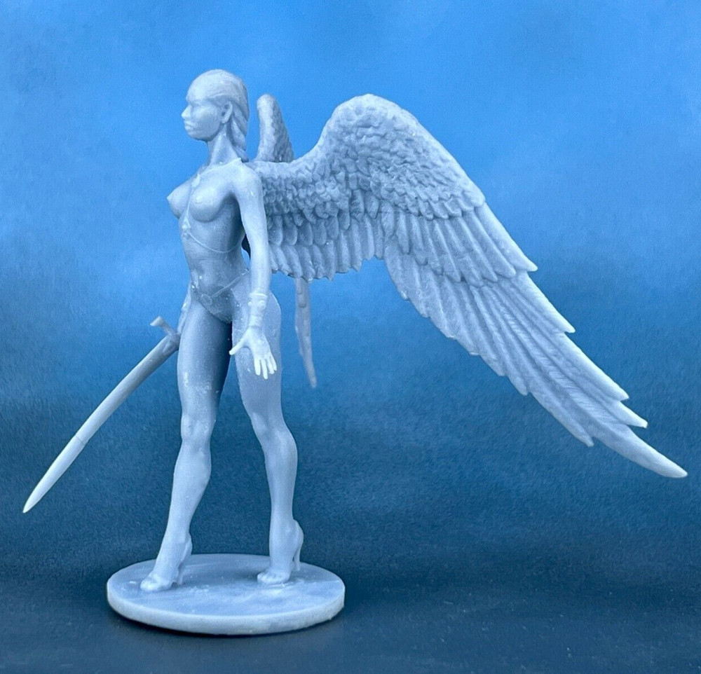 Action Figure black angel 40mm Resin Figure. Tabletop Miniature