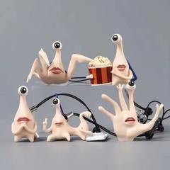 5Pcs Weird Creature PVC Figurines Blind Box Collectible Toy For Home Decoration