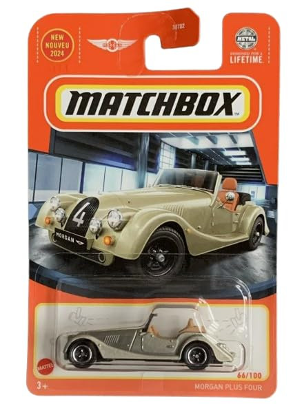 Matchbox 1 64 Scale Die Cast Morgan Plus Four Gold Collectible Model Car