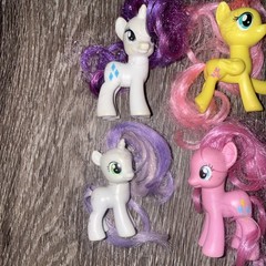 My Little Pony G4 Lot of 7 Figures Pinkie Pie Rarity Fluttershy Applejack MLP