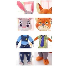 Cartoon Anime Movie Zootopia Plush Toy Fox Nick Wilde Rabbit Judy Hopps Gifts