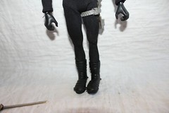 GI JOE ADVENTURE Villains SNAKE EYES SOLDIER 12″ Vtg FIGURINE CUSTOM #345