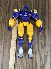 Vikings Football Robot Action Figure 11 in Plastic, Purple/Yellow/White