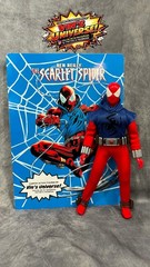 Custom 8″ Mego Scale SpiderMan Peter Parker Ben Reilly Scarlet Spider-Man & Case