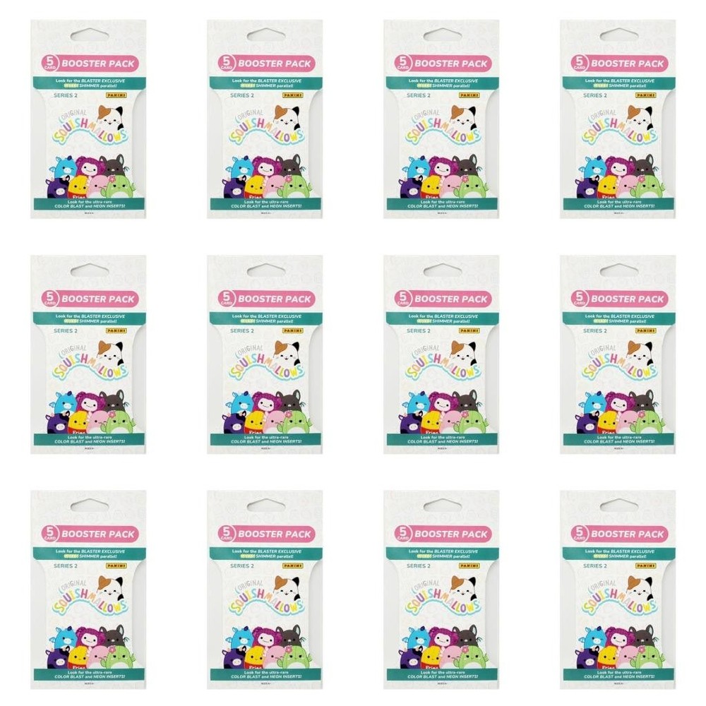 Panini Original SQUISHMALLOWS Series 2 Trading Cards – Lot of 12 Booster Packs