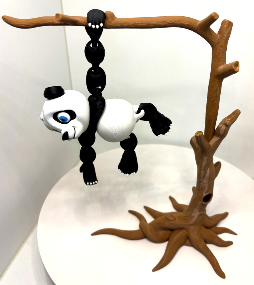 Introducing our 3D Printed Panda Bear with a delightful display tree!