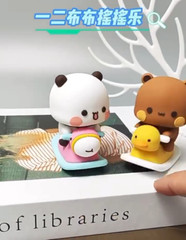 MITAO Sweet Lovely Panda Couple Bubu and Dudu Figure Deco Art Bear Toy Xmas Gift