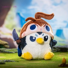Teamfight Tactics Penguin Featherknight Sitting Plush Doll Peripherals,Ornament
