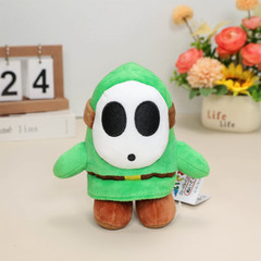 5X Black Green Yellow Blue Red Shy Guy Super Mario Bros Plush Toy Figure Doll 6″