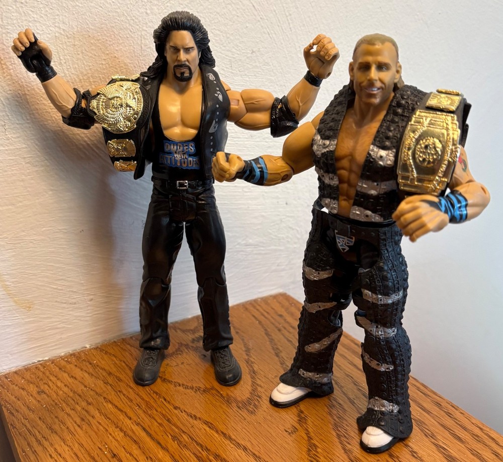 DIESEL & SHAWN MICHAELS ringside exclusive WWE wrestling lot CLASSIC FIGURES