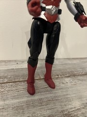 Red Silver Armored Action Figure Power Rangers Style Toy 12” Superhero