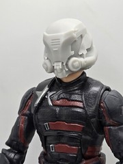 3d Printed Sci Fi HELMET Head #2 1:12 scale 6″ GI Joe Classified/Marvel Legend