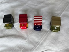 Disney Pixar Cars Movie Lot Of 4 Toy Car Jeeps Die Cast/Plastic NICE!