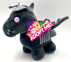 Adopt Me Black Evil Dragon Plush Toy 8 inch NWT Uplift Games