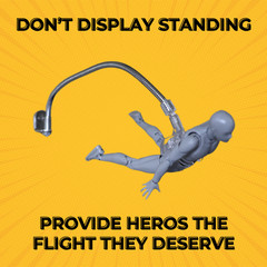 Action Figure Stand Wall Display | Flying Action Figure Display | Adjustable Arm