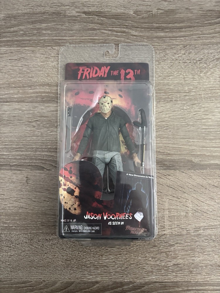 NECA Friday the 13th Part 3 JASON VOORHEES w/ Machete & Spear Gun Action Figure