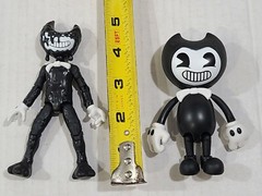 Lot of 3 BENDY AND THE INK MACHINE BENDY ACTION FIGURE PHATMOJO MEATLY GAMES
