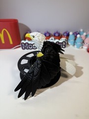 3D Printed Bald Eagle lifelike Animals Articulated Collectable Toy Gift