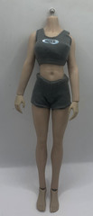 1/6 Female Flexible Seamless Doll Body For 12″ Greyish Posable Action Figure B