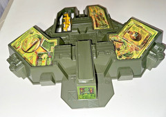 VTG 1982 Hasbro GI Joe Cobra Battle Game w/ Box & Extra Launcher Mostly Complete