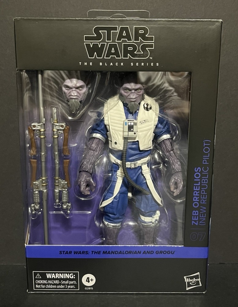 STAR WARS BLACK SERIES ZEB ORRELIOS NEW REPUBLIC PILOT #07 DELUXE FIGURE IN HAND