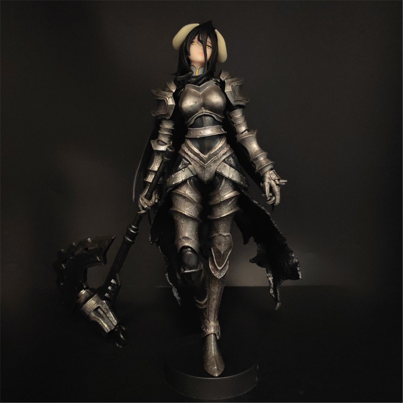 24cm Overlord Albedo Armor Ver. Action Figure Desktop Statue Model Toy Gift