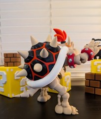Epic 10” Dry Bowser – 3D Printed Skeleton King – Mario Collector’s Must-Have!