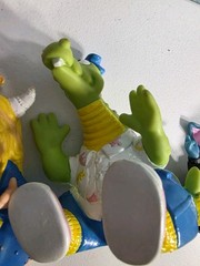 3 Pizza Hut 1990 Eureekas Castle Set Magellan Batly Vinyl 6″ Figure Hand Puppet