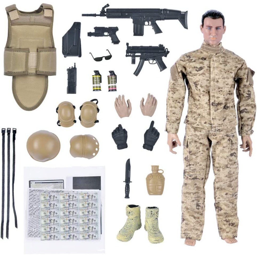 1/6 Army Solider ANB01 ACU Desert Action Figure Military Model Collectible Toys