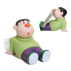 Crayon Shin-Chan Phone Holder Anime Figure Kawaii Desktop Decoration 11cm Toy