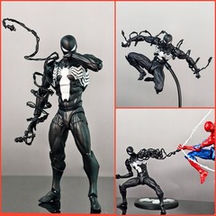 New In Box Mess Toys Symbiote Spider-Man Action Figure Toy With Extra Webbing