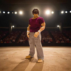 BW-BK-CA-SET: 1/12 Fabric Casual Outfit for Storm Arena Baki Hanma Figure