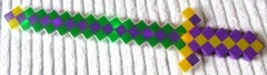 23″ Light & Flashing Mine Craft Play Sword.