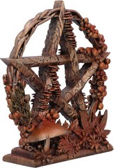 Nemesis Now Season of The Pentagram Figurine, Resin, Gold/Brown (Autumn), 16.5cm