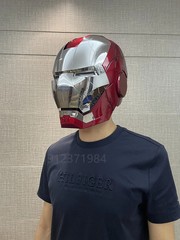 New AutoKing 1:1 Mk5 Iron Man Helmet Cosplay Voice Control Eyes with Light Model
