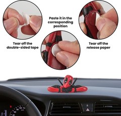 3Pcs Collectible Deadpool Action Figure Perfect Gift for Kids and car decoration