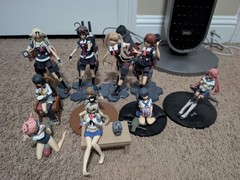 Anime Figure Lot, Kan Kolle Massive Figure Lot, Used, No Boxes Included.