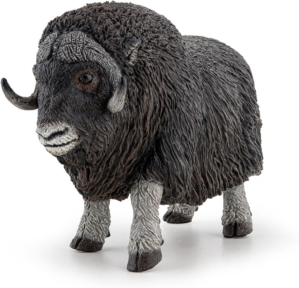 – Musk Ox Figurine – for Ages 3 and Up – Realistic Hand-Painted Wildlife Model –