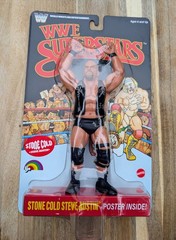 LJN WWE WWF SUPERSTARS STONE COLD STEVE AUSTIN BLACK CARD CHASE *NEW*